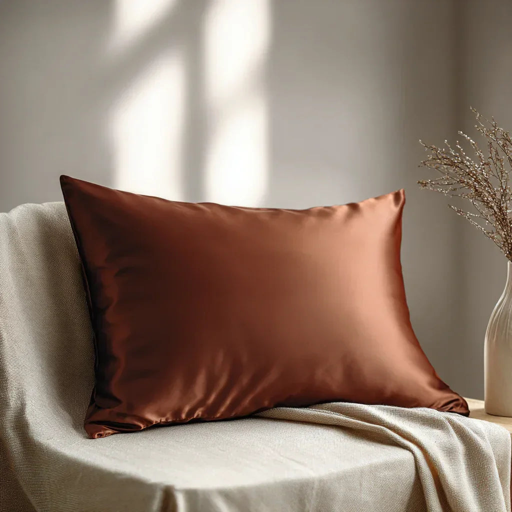 Silk Pillowcase "Amber" 50x70 cm.