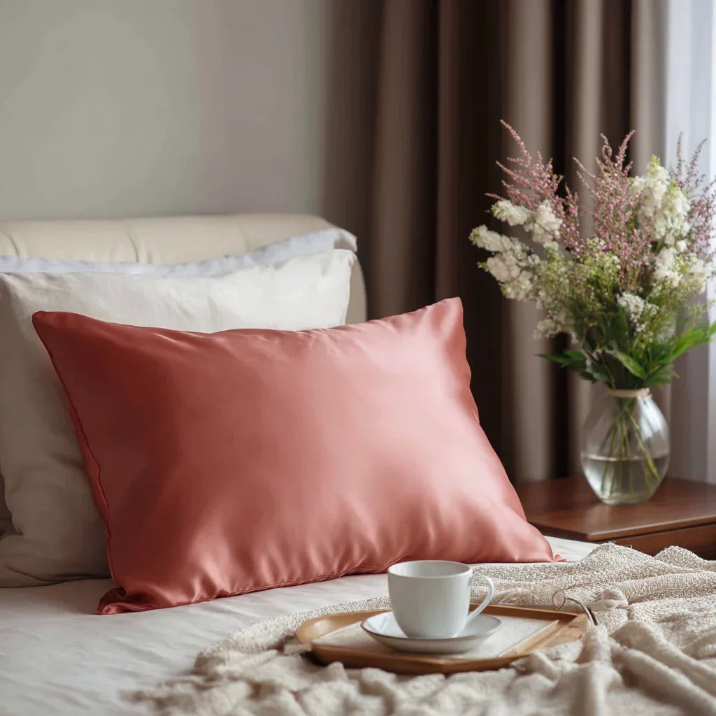 Silk Pillowcase "Terracotta Blush" 50x70 cm