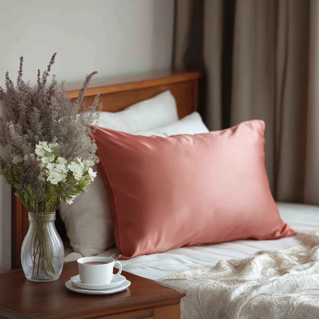 Silk Pillowcase "Terracotta Blush" 50x70 cm