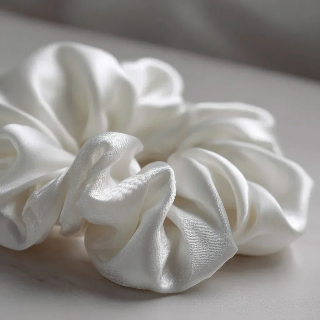 Silk Scrunchie "Ivory"