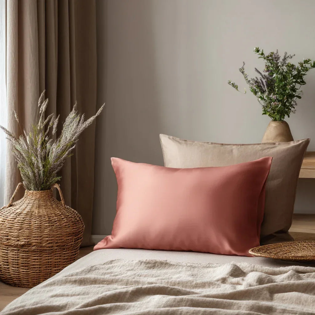 Silk Pillowcase "Terracotta Blush" 50x70 cm