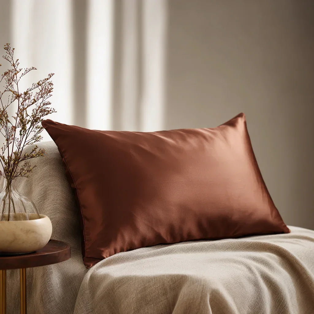 Silk Pillowcase "Amber" 50x70 cm.