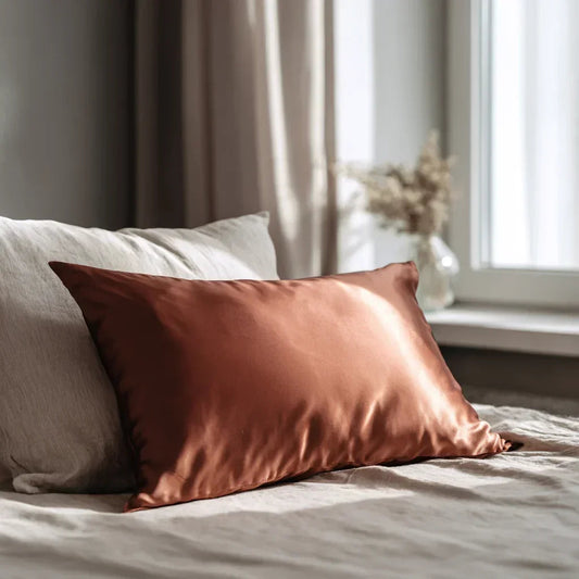 Silk Pillowcase "Amber" 50x70 cm.