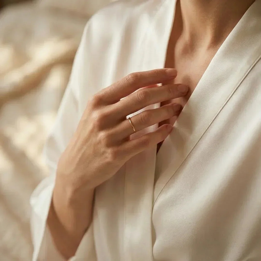 Silk Robe – "Ethereal White" – New Collection
