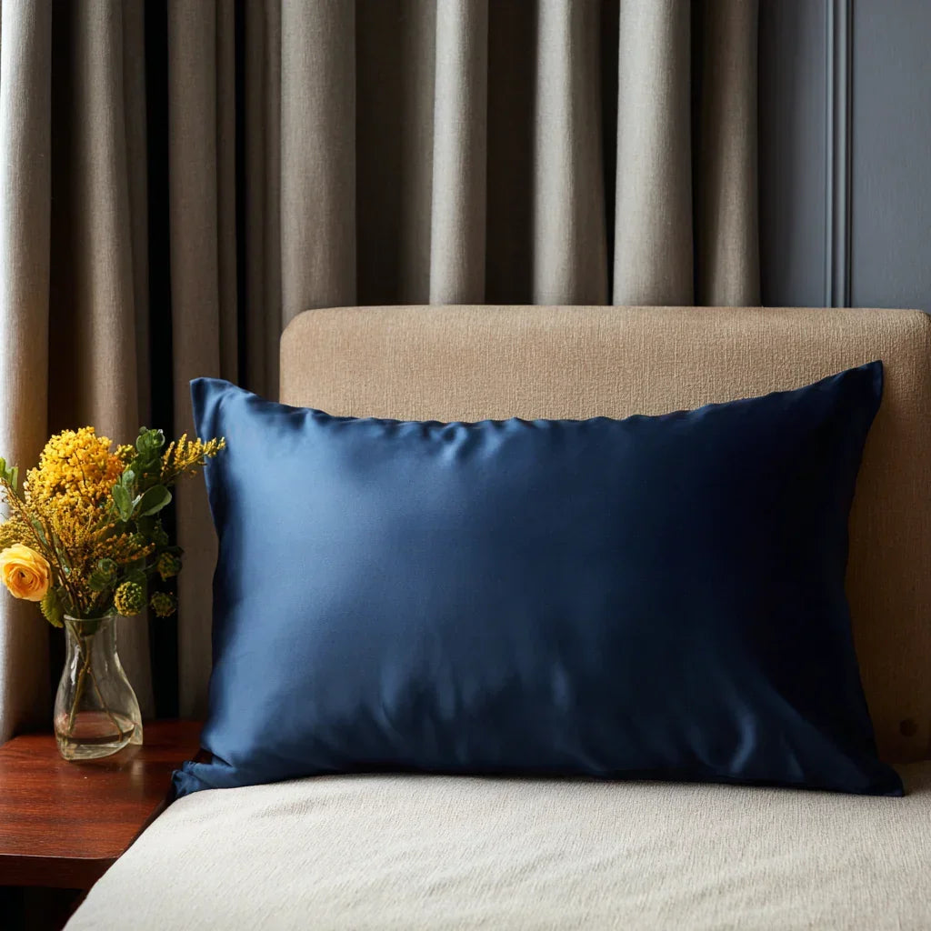 Silk Pillowcase "Gentle Sapphire" 50x70 cm.